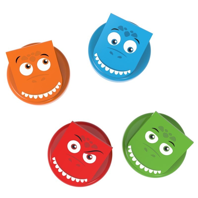 Junior Learning® Clever Clips, DinoClips, Pack of 4