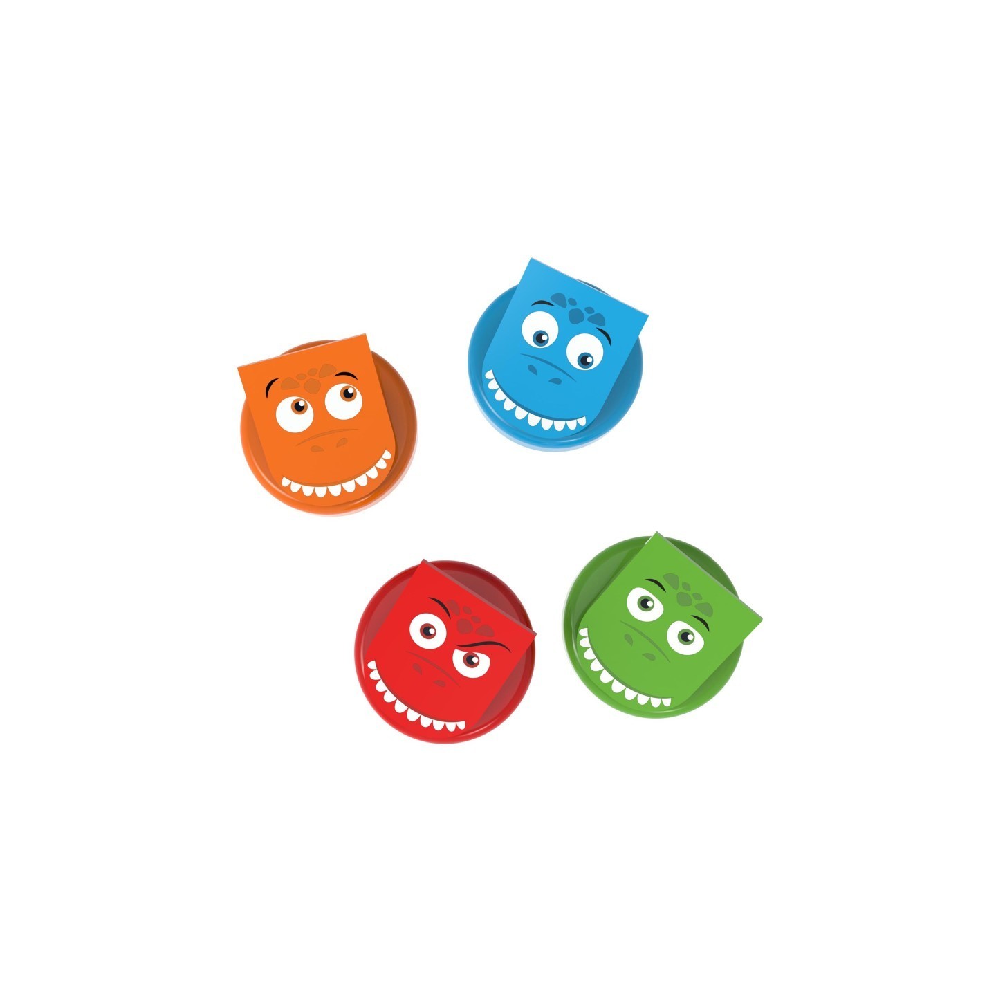 Junior Learning® Clever Clips, DinoClips, Pack of 4