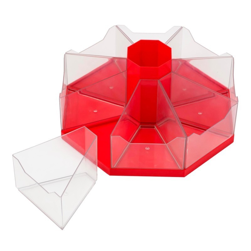 Junior Learning® Classroom Caddie Octagonal Storage System, Red