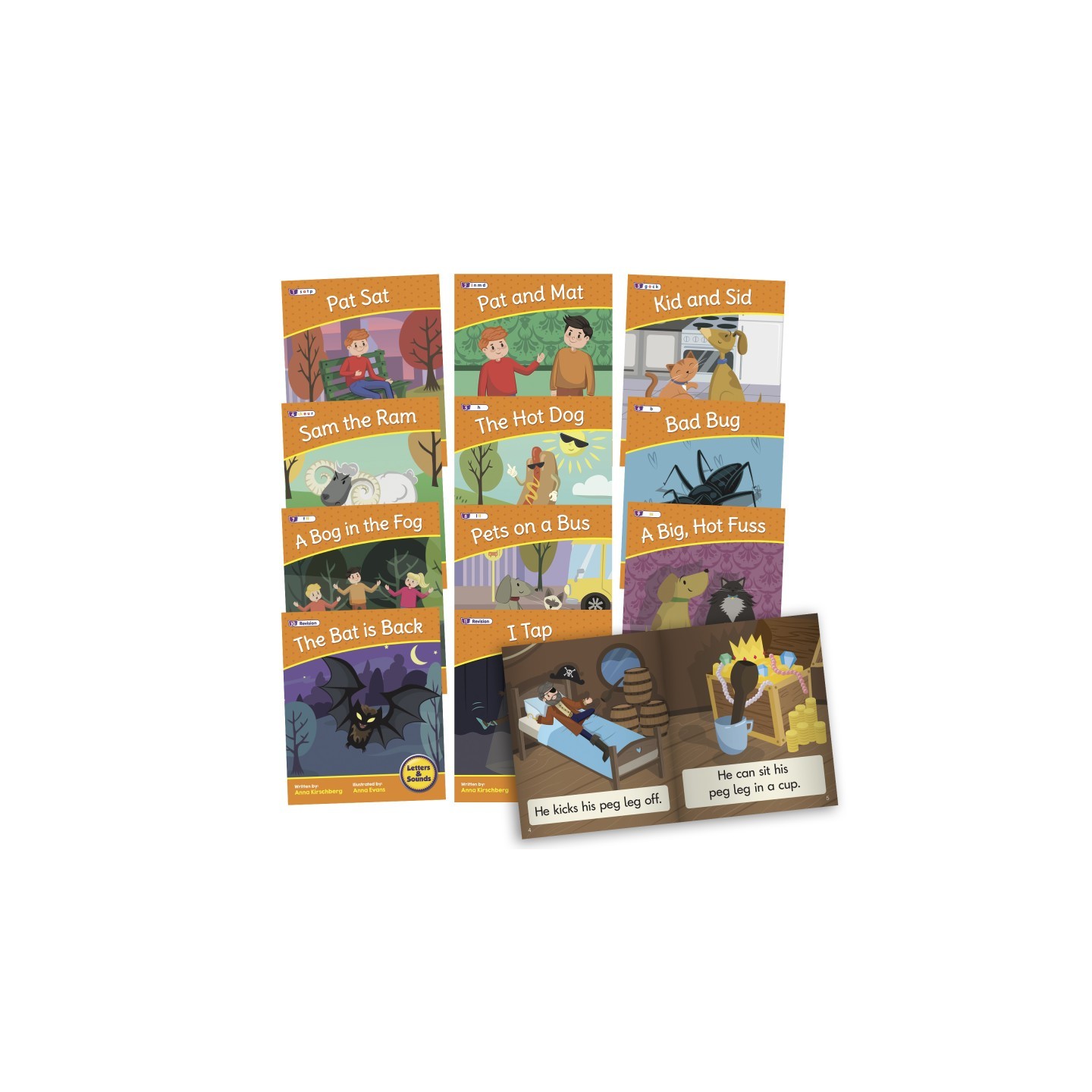 Junior Learning® Letters & Sounds Phase 2 Set 2 Fiction