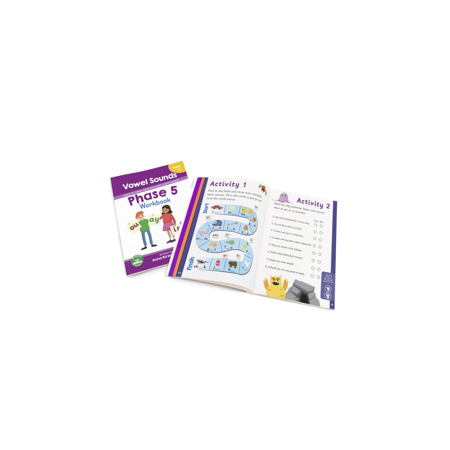 Junior Learning® Phase 5 Vowel Sounds Workbook