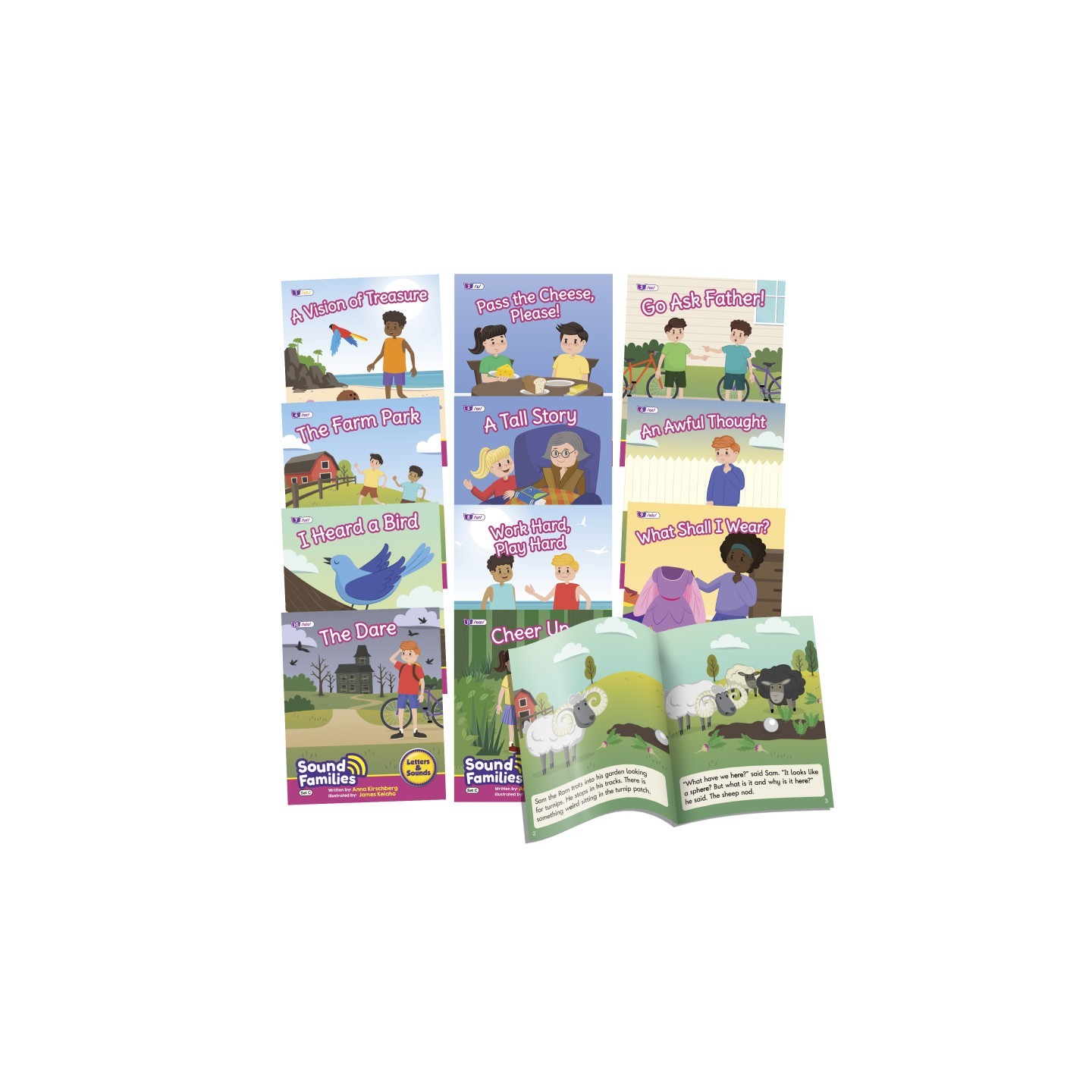 Beanstalk Books Sound Families Decodable Readers R-controlled Fiction Phase 5.5, Set of 12