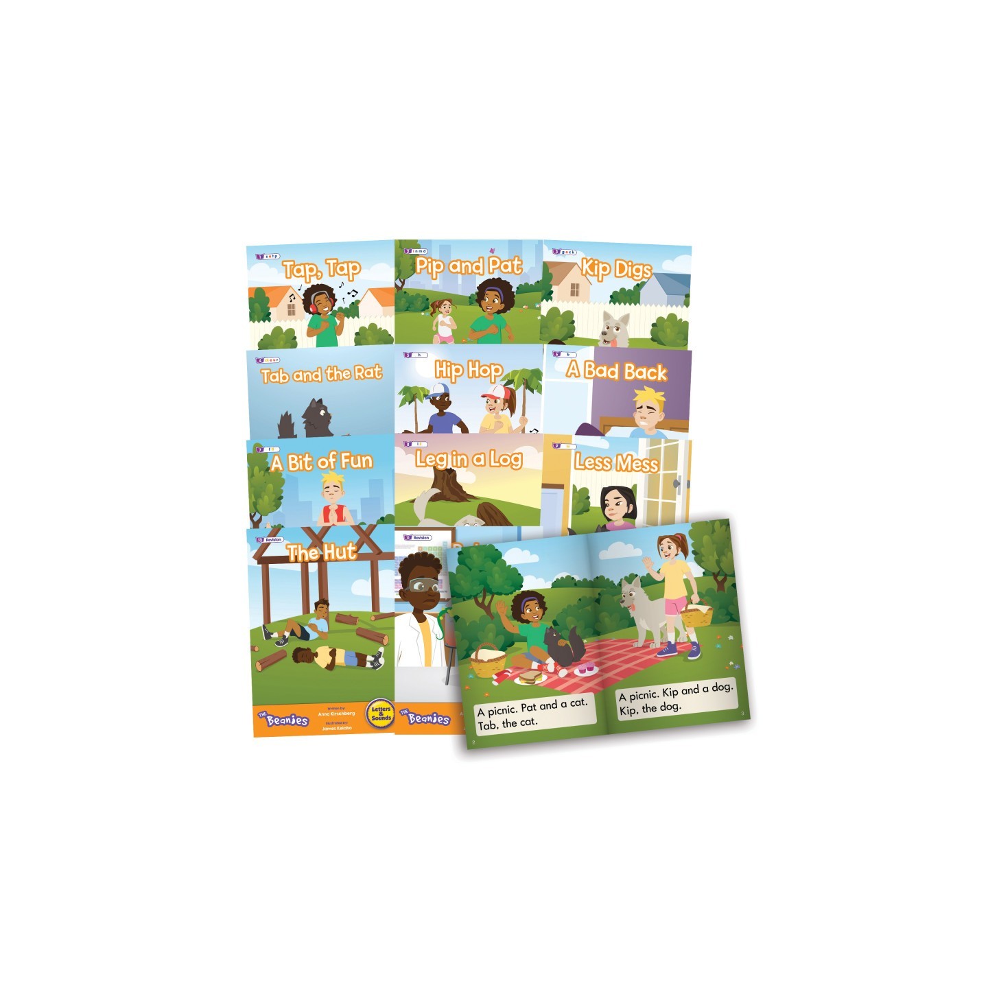 Beanstalk Books The Beanies Hi-Lo Diversity Decodables Phase 2 Set 2