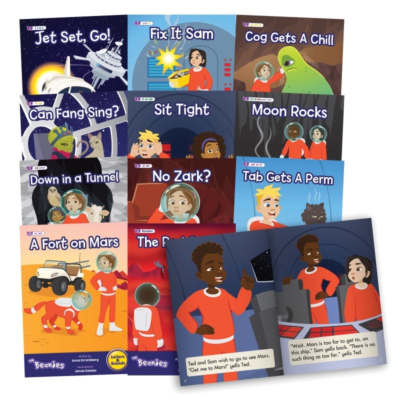 Beanstalk Books The Beanies Hi-Lo Diversity Decodables Phase 3 Set 2