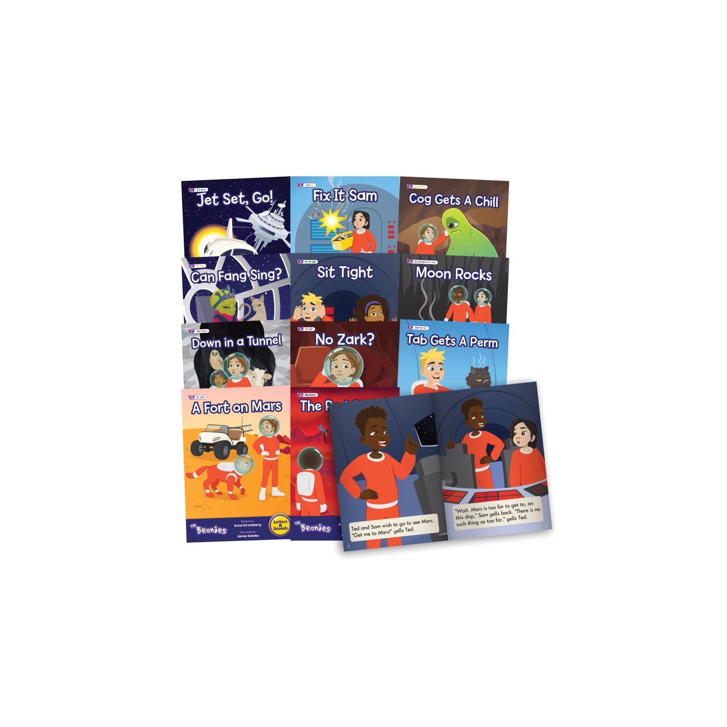 Beanstalk Books The Beanies Hi-Lo Diversity Decodables Phase 3 Set 2