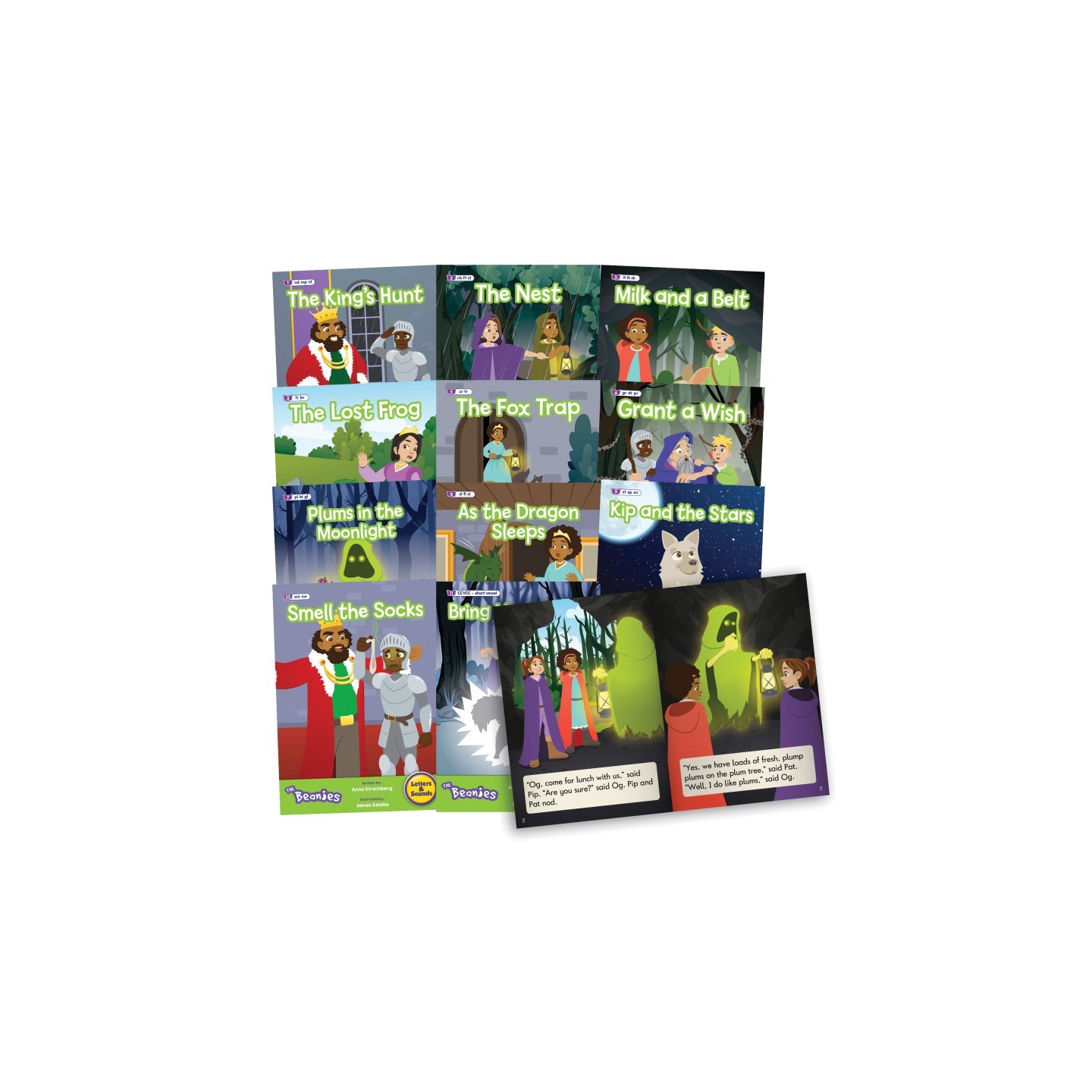Beanstalk Books The Beanies Hi-Lo Diversity Decodables Phase 4 Set 2