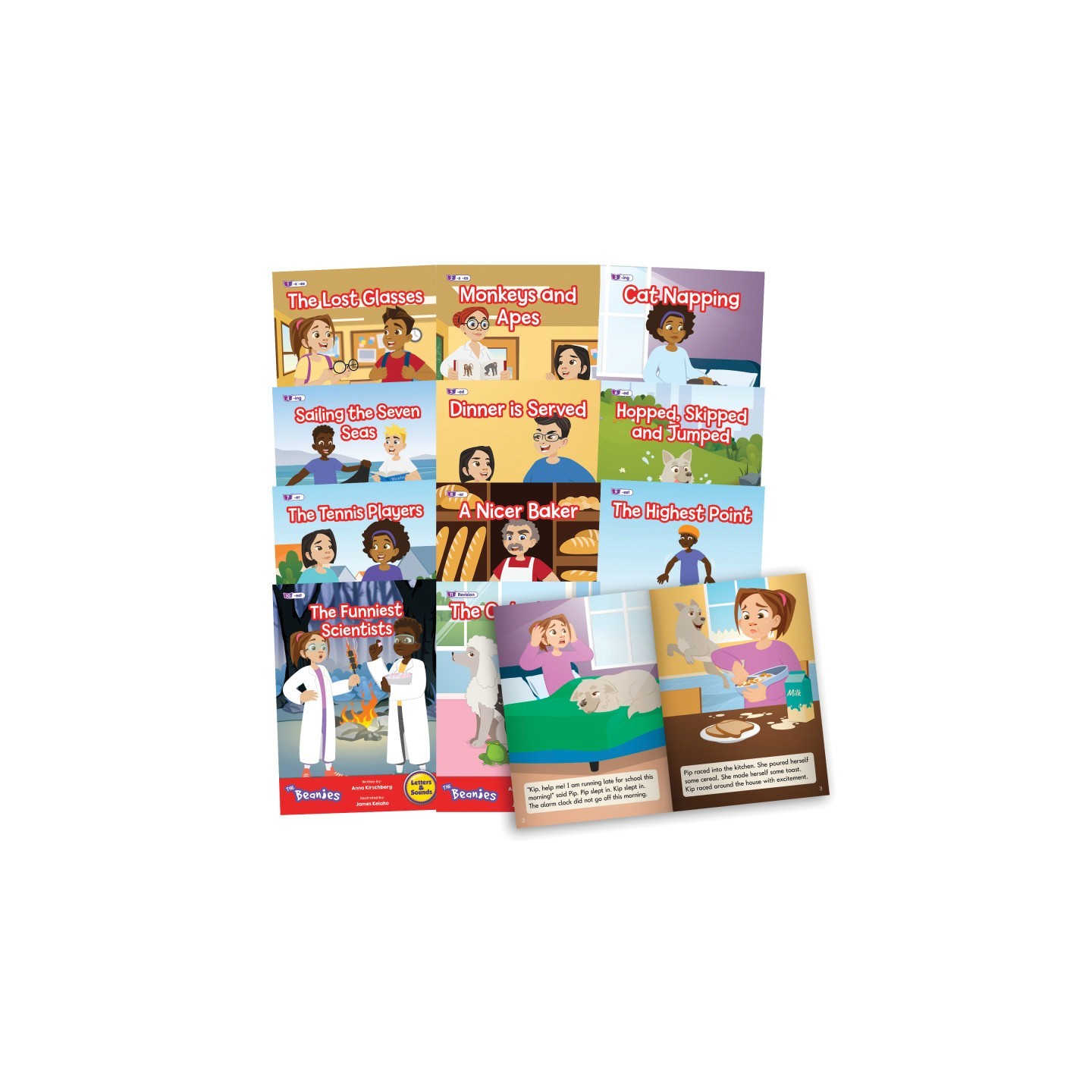Beanstalk Books The Beanies Hi-Lo Diversity Decodables Phase 6 Set 2