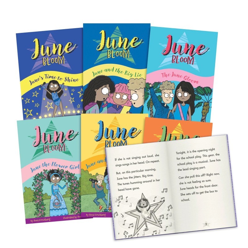Beanstalk Books June Bloom, Decodable Chapter Books, Box Set, Vowel Sounds (Phase 5)
