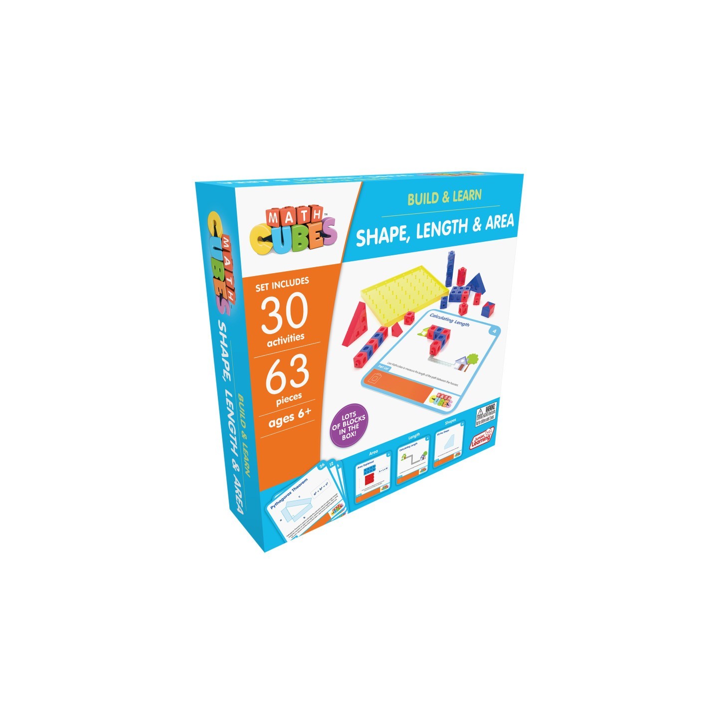 Junior Learning® Mathcubes - Shape, Length and Area