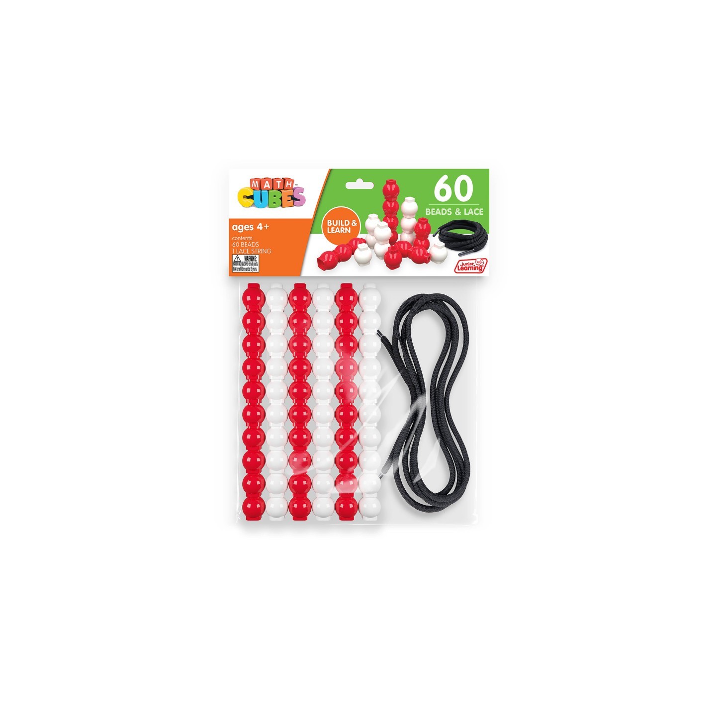 Junior Learning® 60 Bead Cubes and Laces