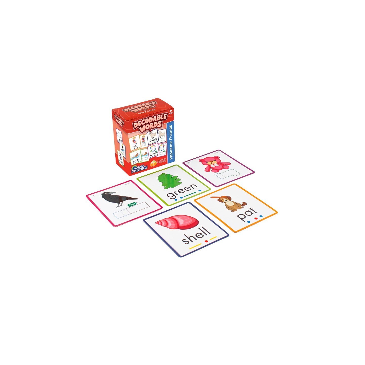Junior Learning® Rainbow Phonics Decodable Word Cards