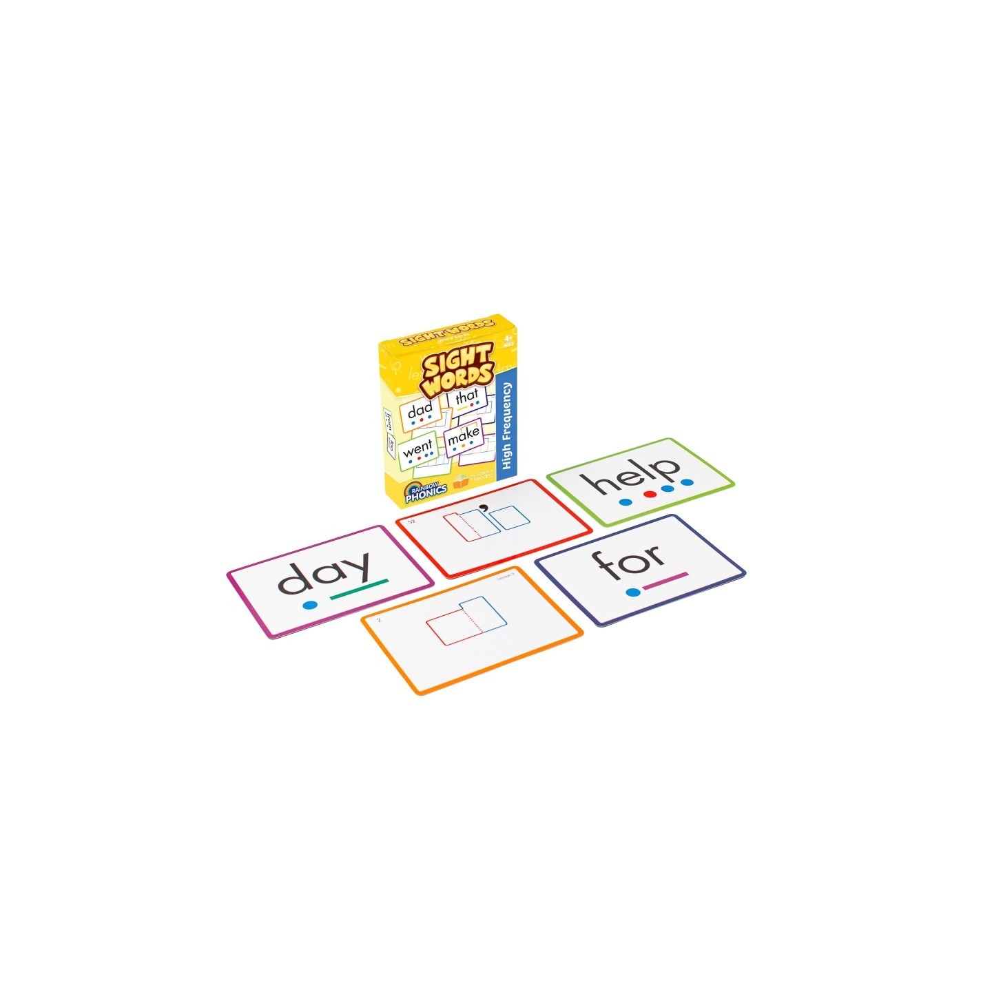 Junior Learning® Rainbow Phonics Sight Word Cards, High Freguency
