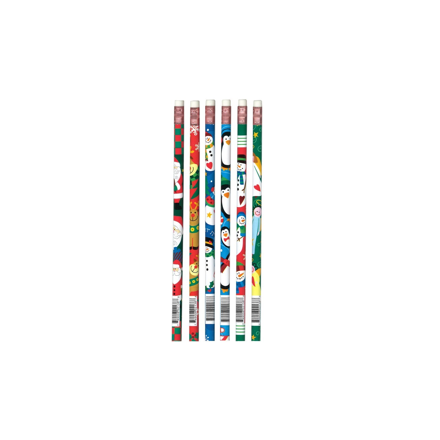 Moon Products Christmas Assortment Pencils, Pack of 12