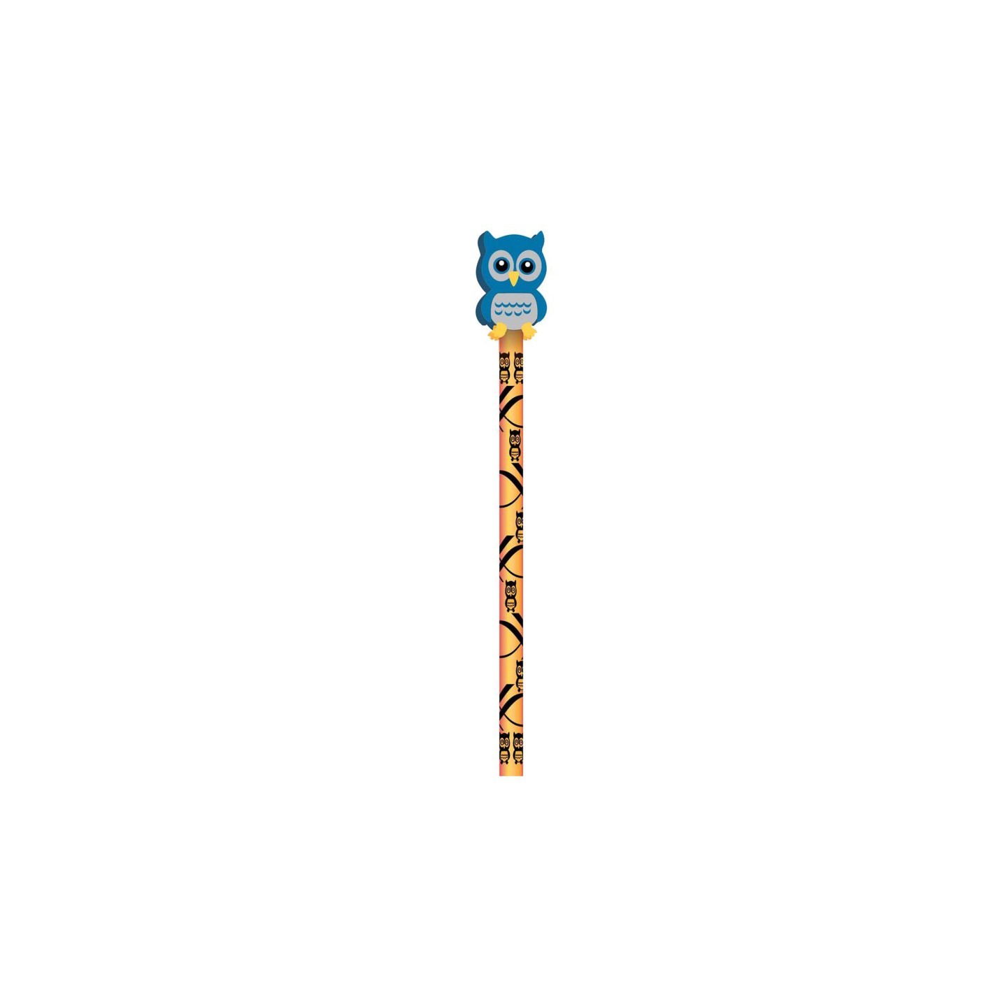 Moon Products Pencil & Eraser Topper Write-Ons, Hoot Owl, Pack of 36