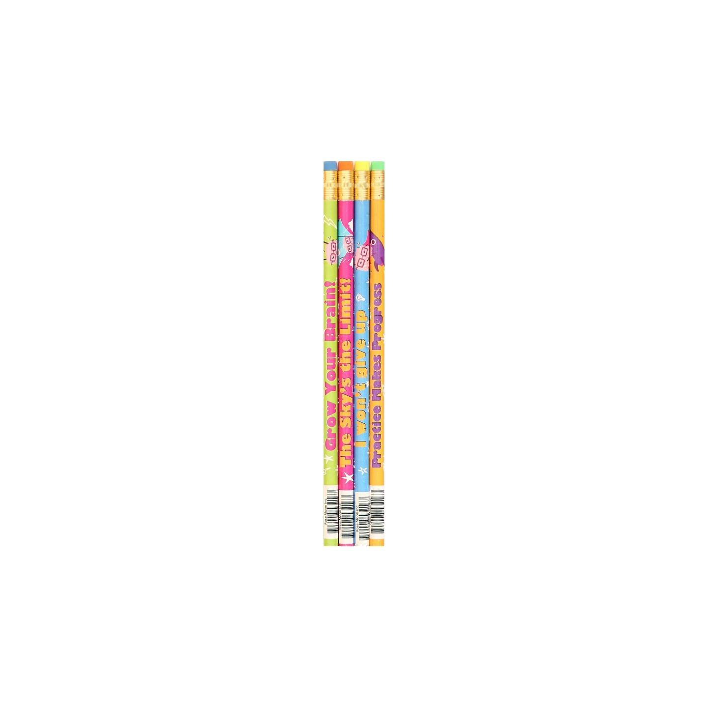 Moon Products Growth Mindset Pencil Assortment, 12 per Pack, 12 Packs