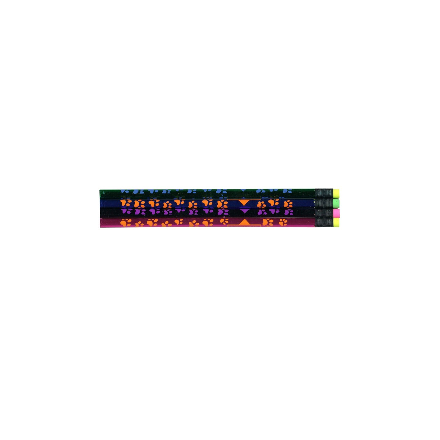 Moon Products Thermo Paw Prints Pencils, Assorted Colors, Pack of 12