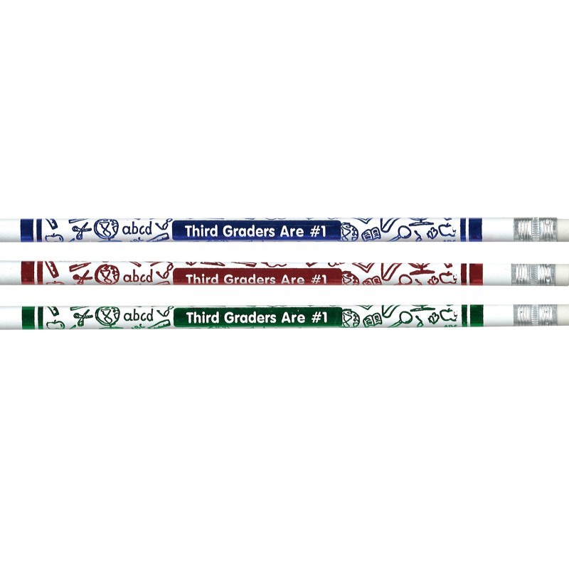 Moon Products 3rd Graders Are #1 Pencils, Pack of 12