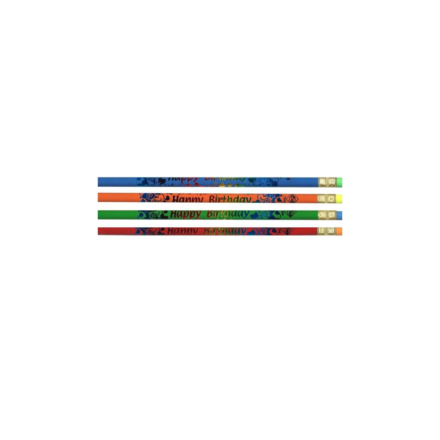 Moon Products Happy Birthday Pencil, Gross, Pack of 144