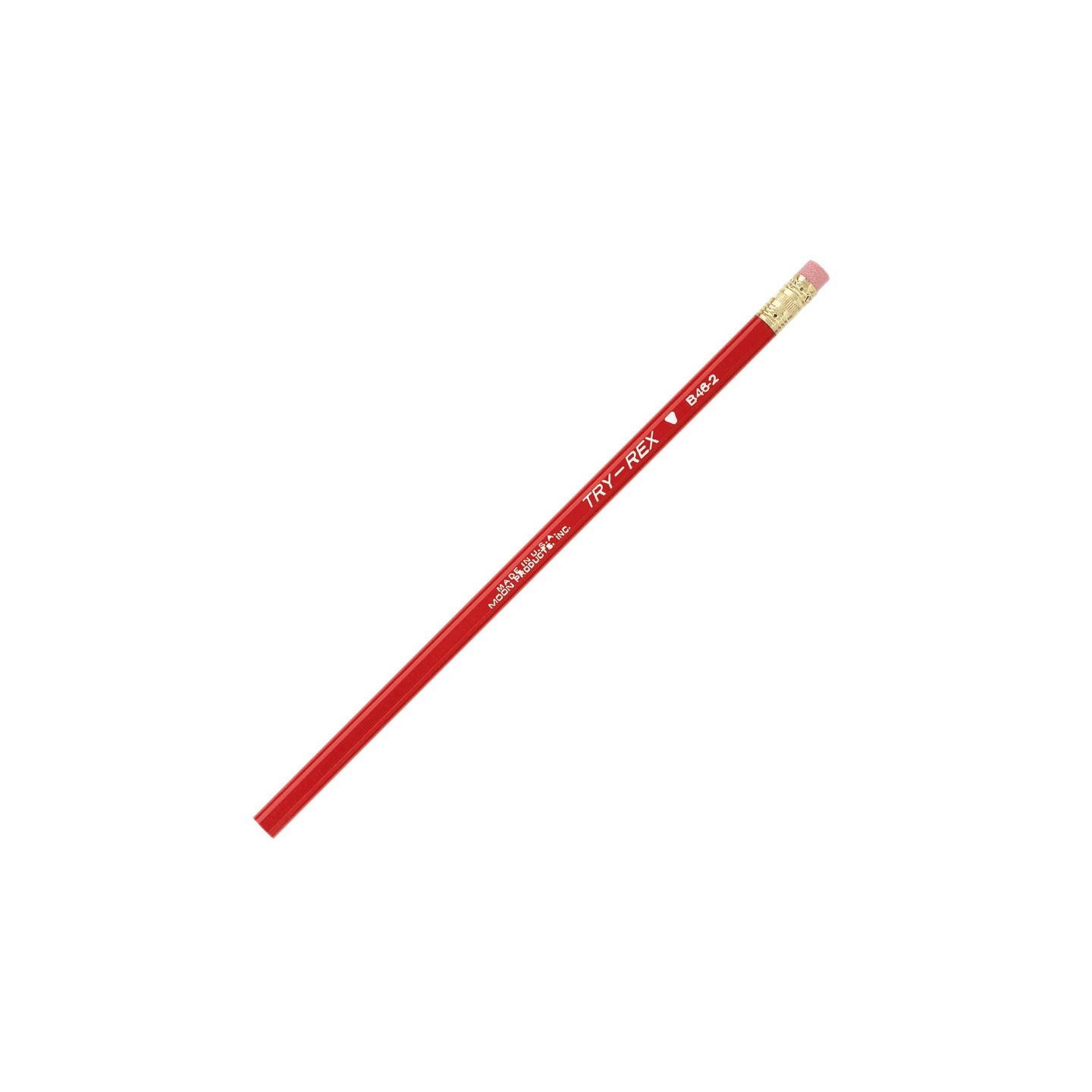 Moon Products Try Rex® Pencil, Regular with Eraser, Pack of 12