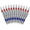 Moon Products Swirl Ink Pens, Red/Blue Combo, Pack of 12