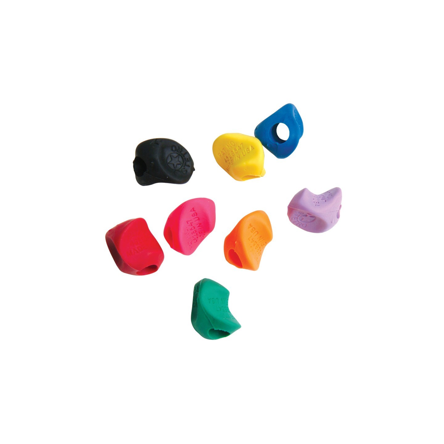 Moon Products Stetro Pencil Training Grip, Assorted Colors, Pack of 36