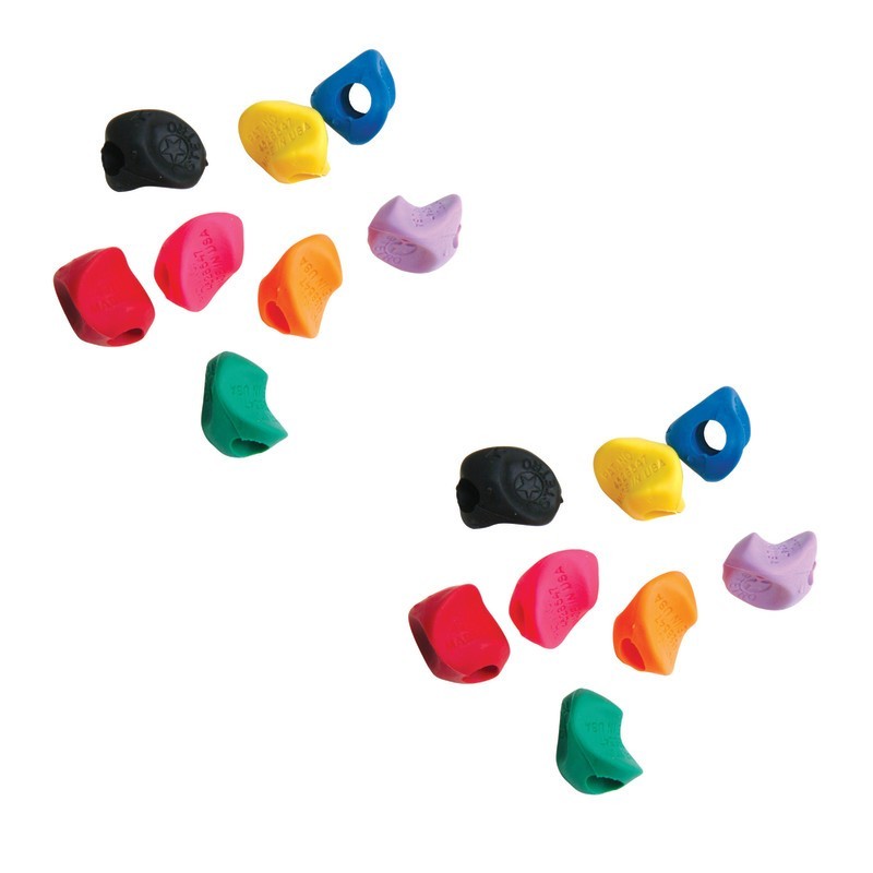 Moon Products Stetro Pencil Training Grip, Assorted Colors, 36 Per Pack, 2 Packs