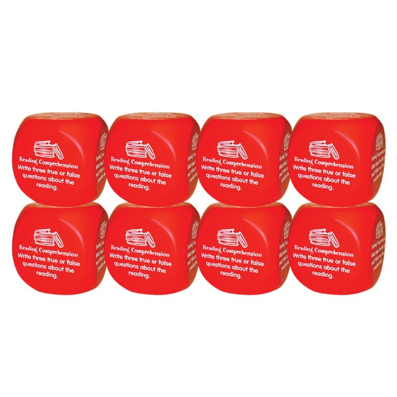 Kagan Publishing Reading Comprehension Cube Class Set of 8