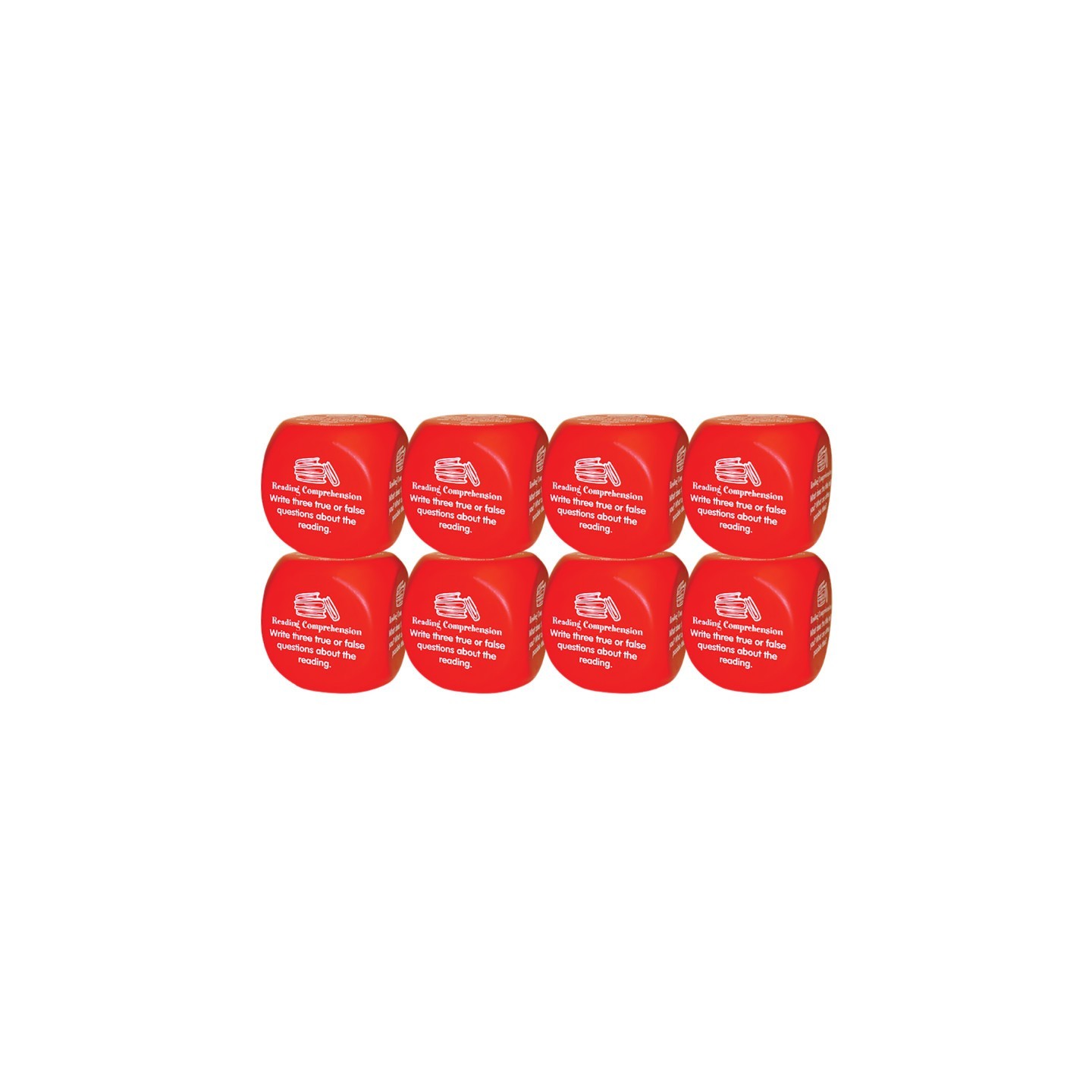 Kagan Publishing Reading Comprehension Cube Class Set of 8