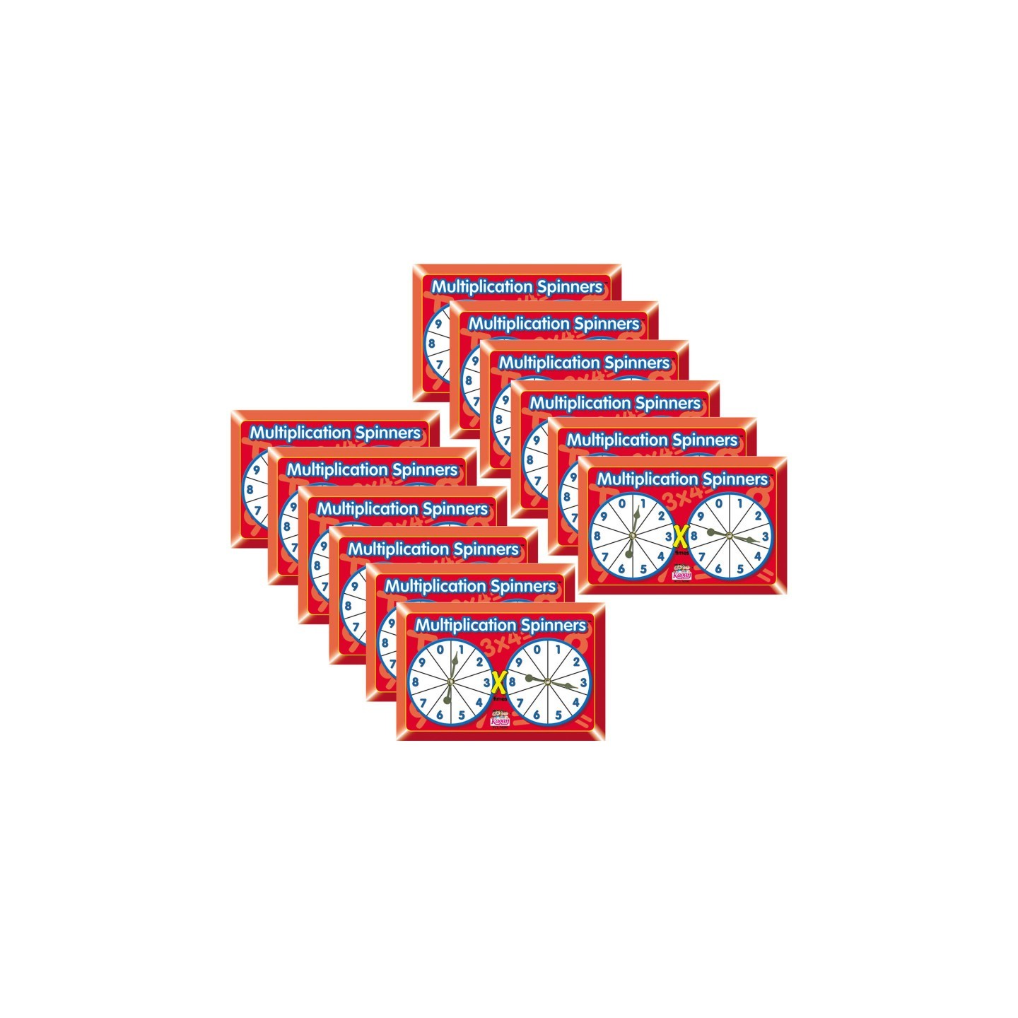 Kagan Publishing Multiplication Spinners, Pack of 12