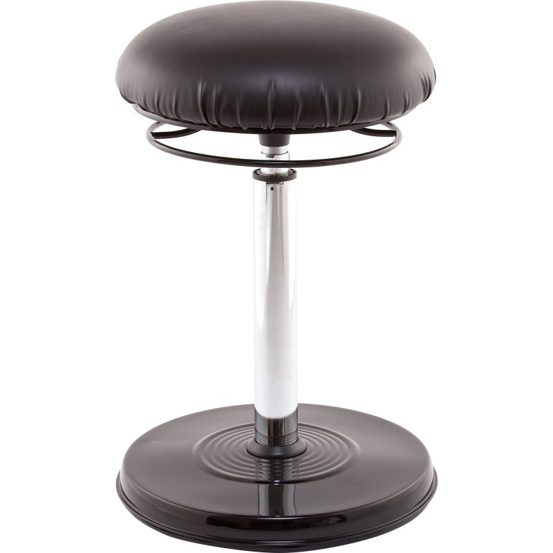 Kore Design Kore Design™ Office PLUS Sit-Stand Adjustable Chair 21.5-32in, Leather-Like Black