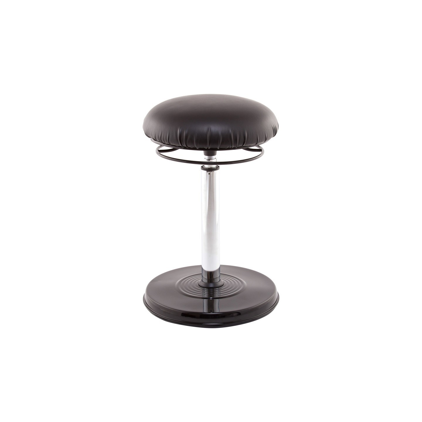 Kore Design Kore Design™ Office PLUS Sit-Stand Adjustable Chair 21.5-32in, Leather-Like Black