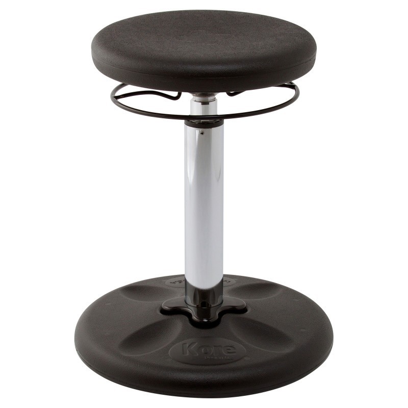 Kore Design Kids Adjustable Tall Wobble Chair 16.5-24", Black