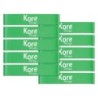 Kore Design Fidget Kick Bands, Silicone, 12" to 24", Green, Pack of 10