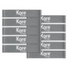 Kore Design Fidget Kick Bands, Silicone, 12" to 24", Grey, Pack of 10