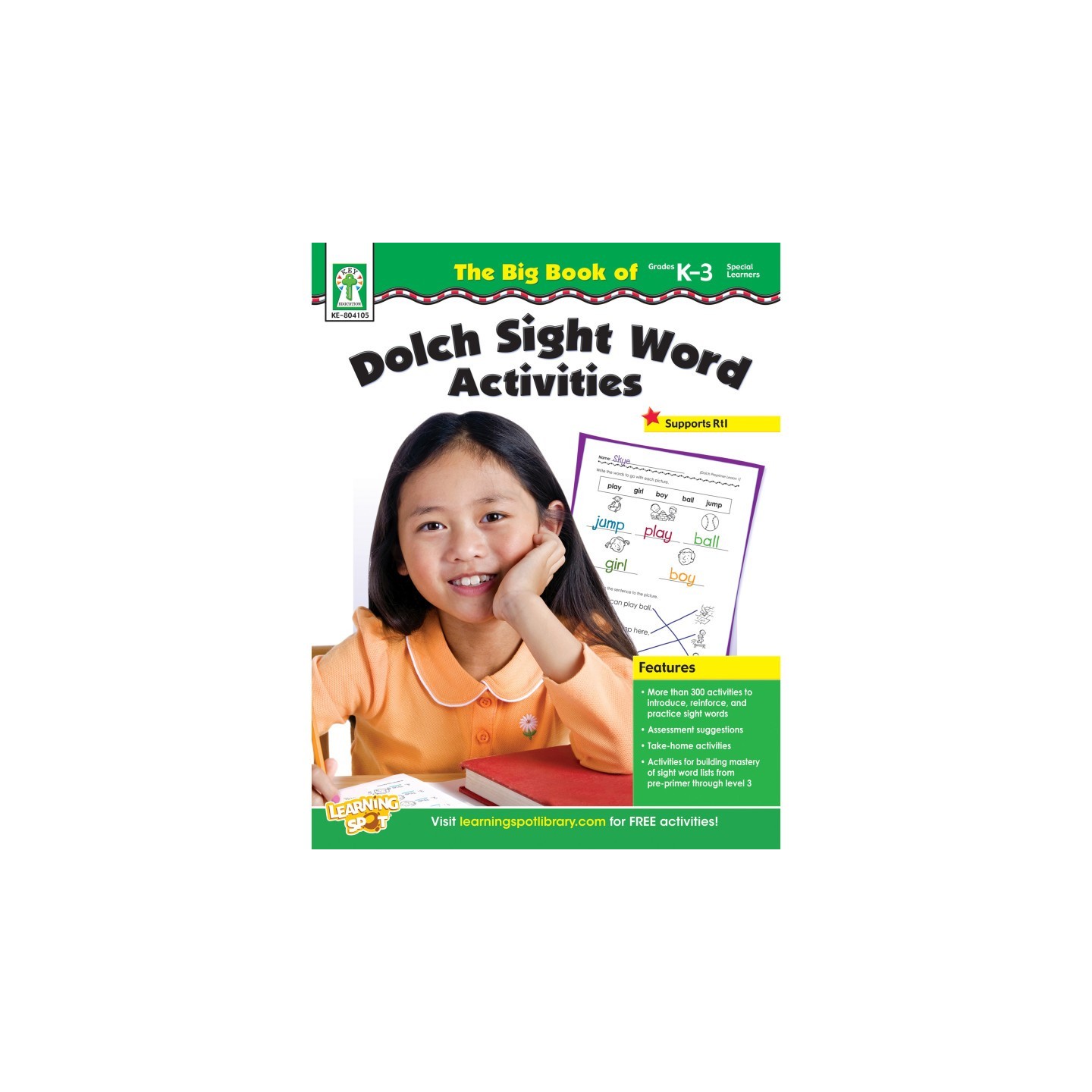 Carson Dellosa Education The Big Book of Dolch Sight Word Activities Resource Book, Grade K-3, Paperback