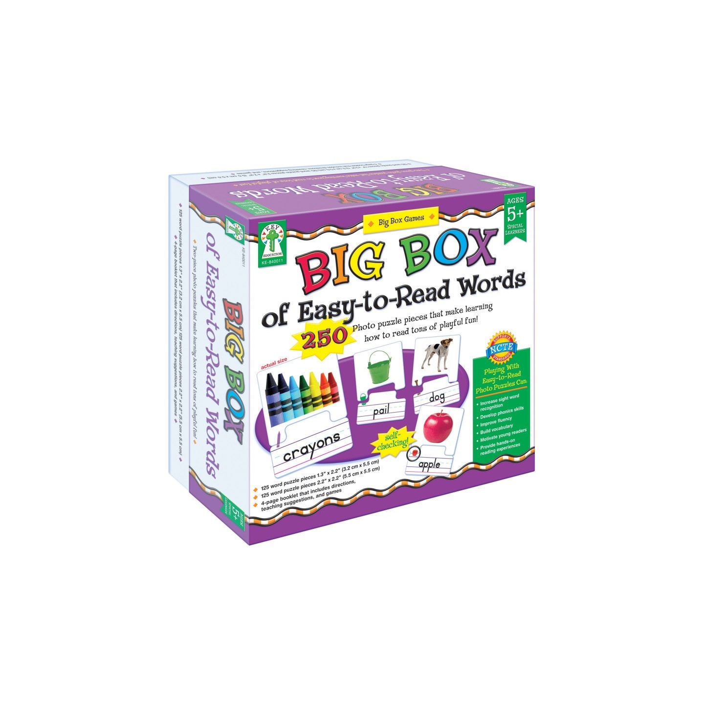 Carson Dellosa Education Big Box of Easy-to-Read Words Board Game, Grade K-2