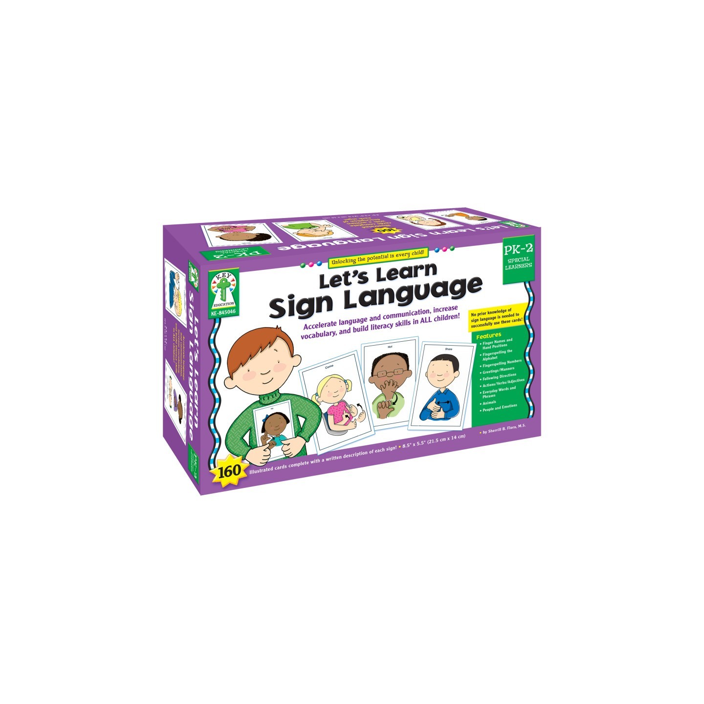 Key Education Publishing Let's Learn Sign Language Learning Cards