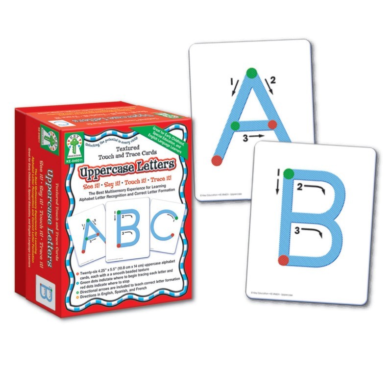 Key Education Publishing Textured Touch and Trace: Uppercase Manipulative