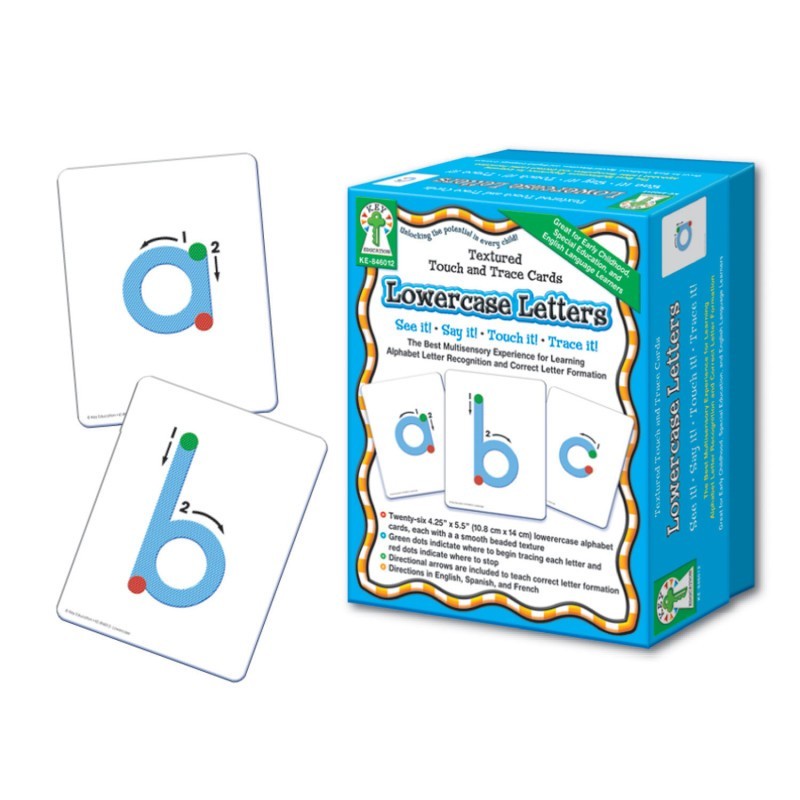 Key Education Publishing Textured Touch and Trace: Lowercase Manipulative
