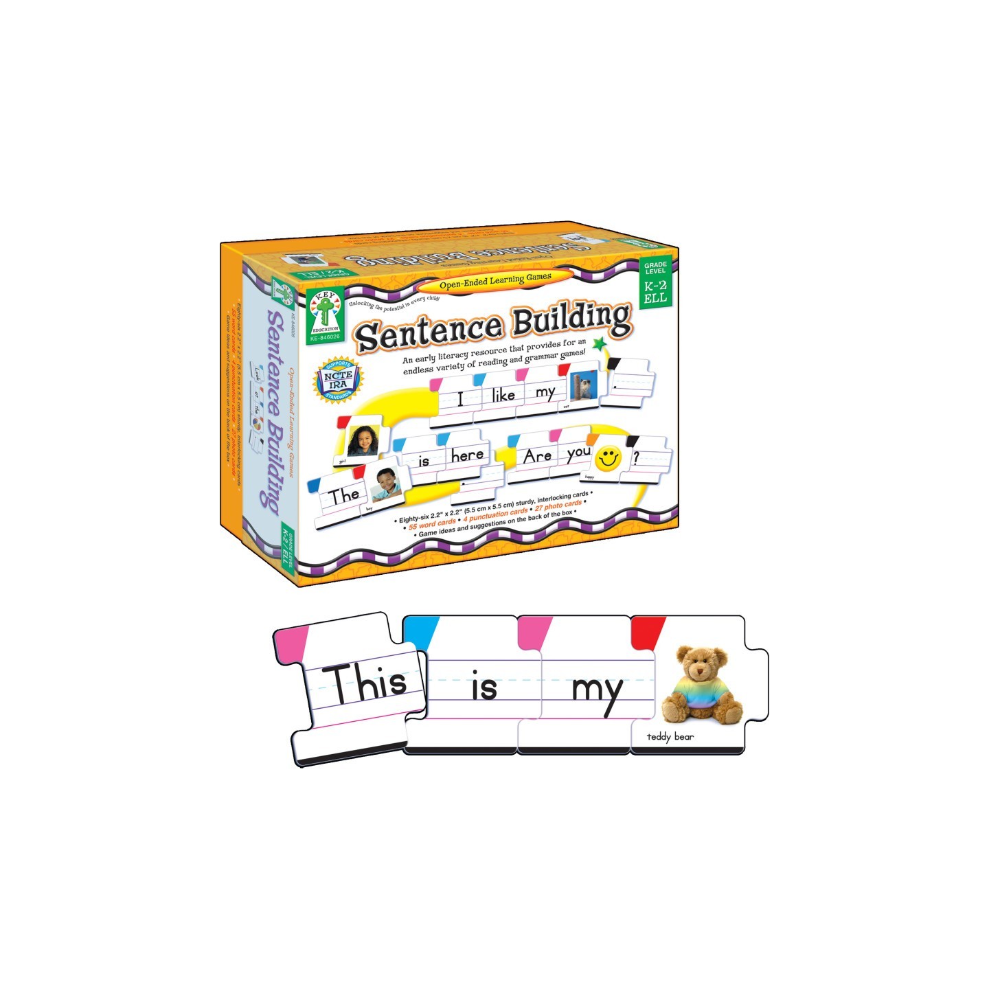 Carson Dellosa Education Sentence Building Board Game, Grade K-2