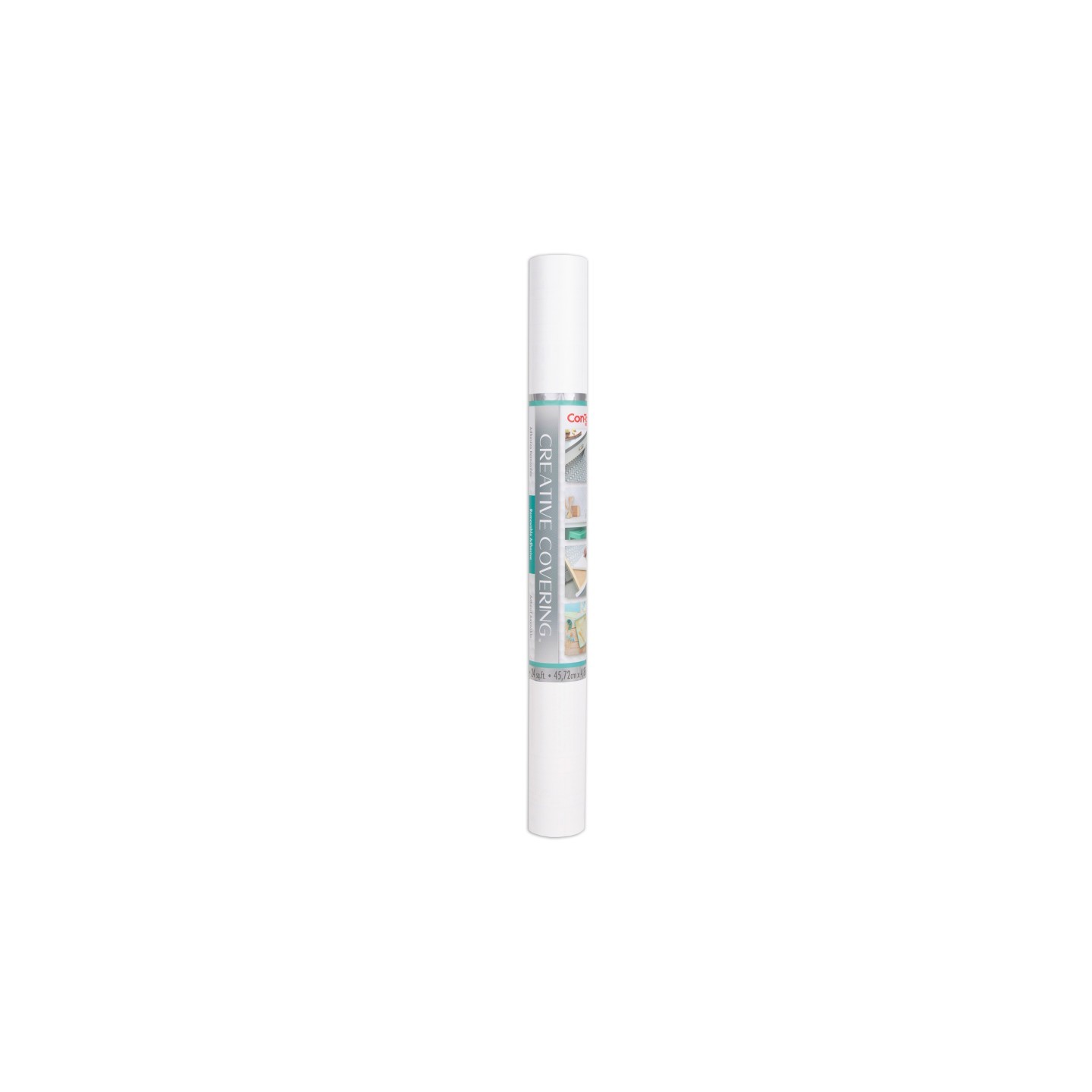 Con-Tact® Brand Creative Covering™ Adhesive Covering, White, 18" x 16 ft