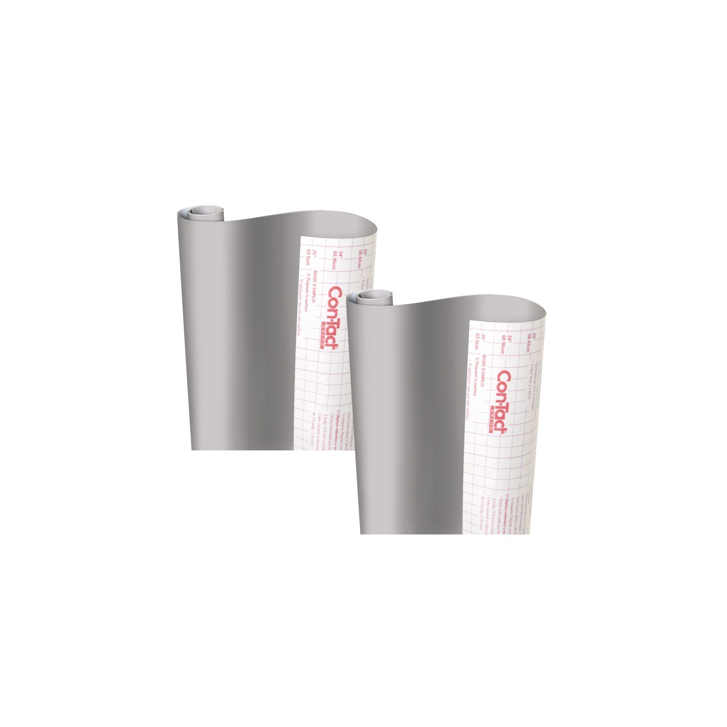 Con-Tact® Brand Creative Covering™ Adhesive Covering, Slate Gray, 18" x 16 ft, Pack of 2
