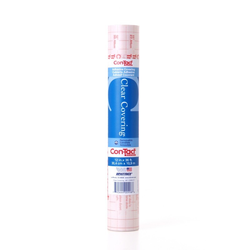 Con-Tact® Brand Clear Cover Matte Adhesive Roll 12" x 36'