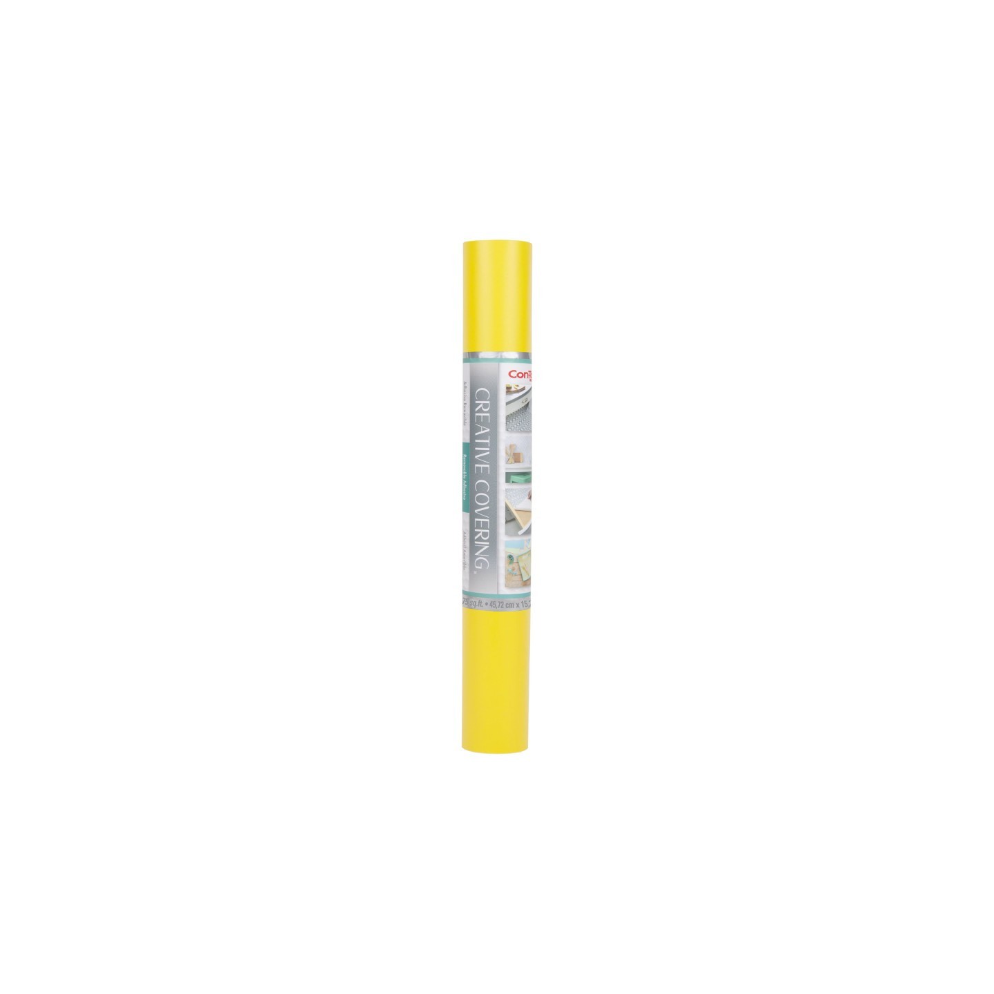 Con-Tact® Brand Creative Covering™ Adhesive Covering, Yellow, 18" x 50 ft