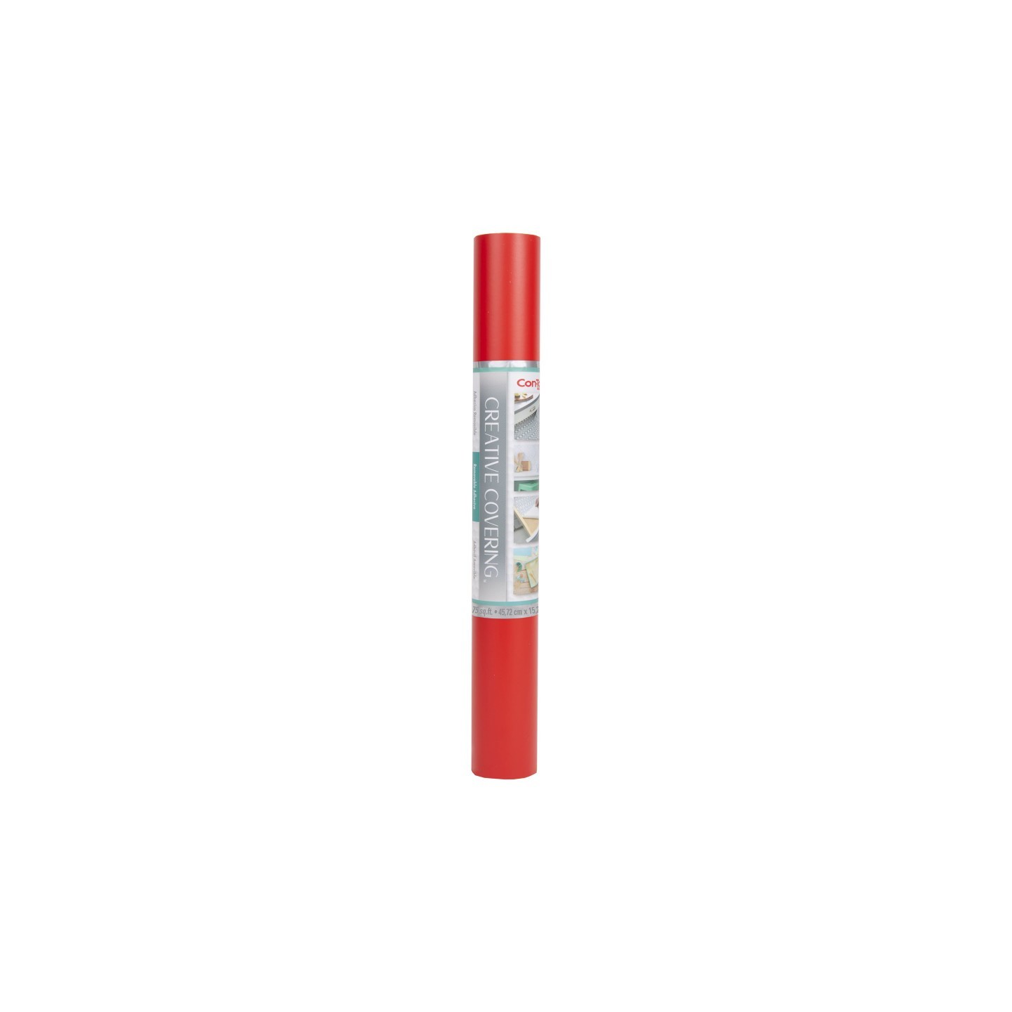Con-Tact® Brand Creative Covering™ Adhesive Covering, Red, 18" x 50 ft
