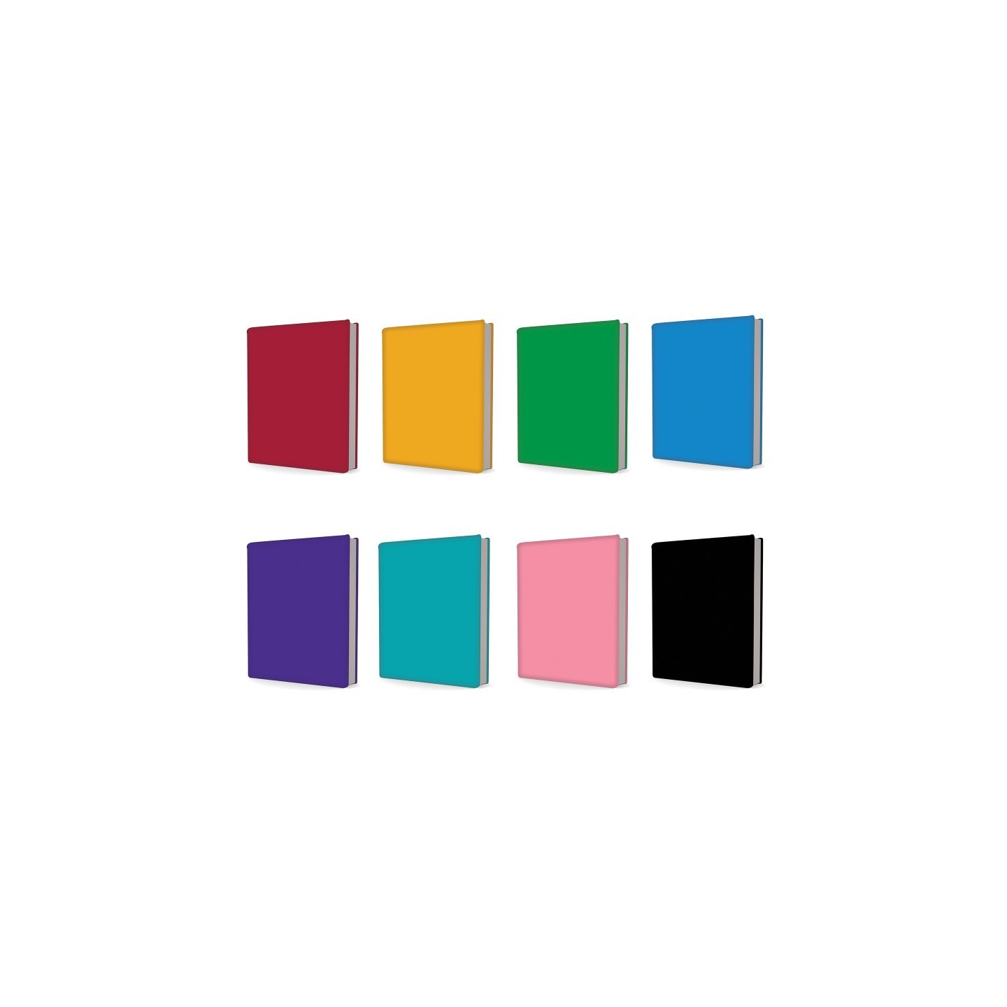 Promarx® Standard Book Cover, Assorted Solids, Pack of 24
