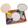 KleenSlate® Round Double-Sided Whiteboard Paddles with Markers, Pack of 24