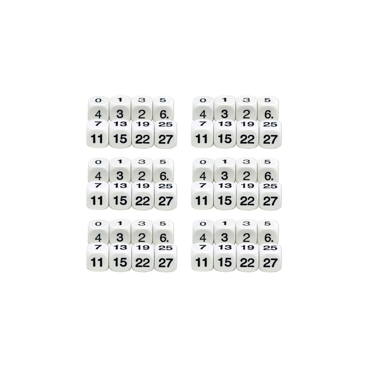 Koplow Games Math Numbers Dice, 6 Sets