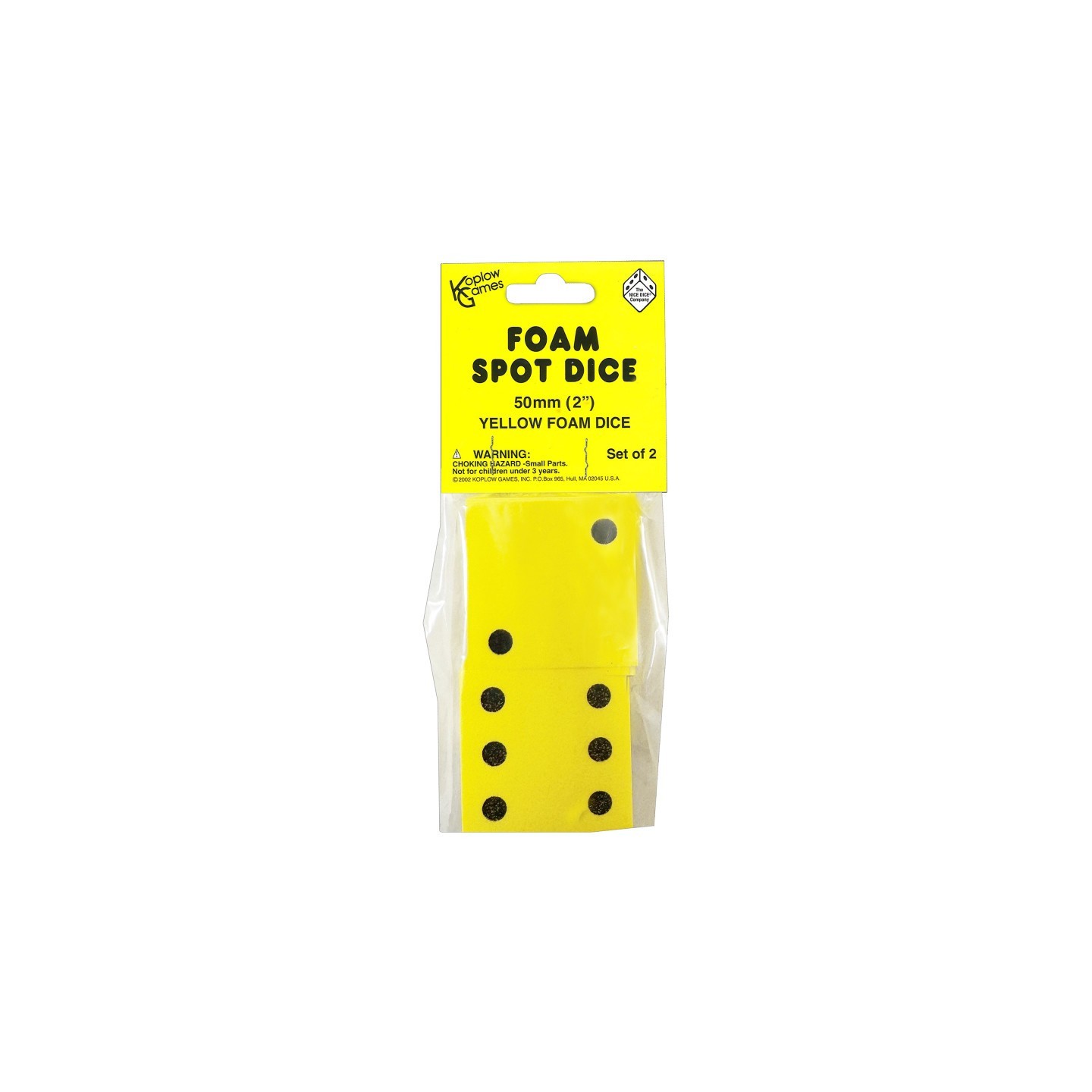Koplow Games Dot Foam Dice Set, Pack of 2