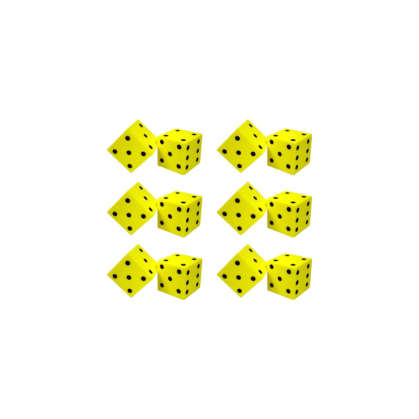 Koplow Games Dot Foam Dice Set, 2 Per Set, 6 Sets